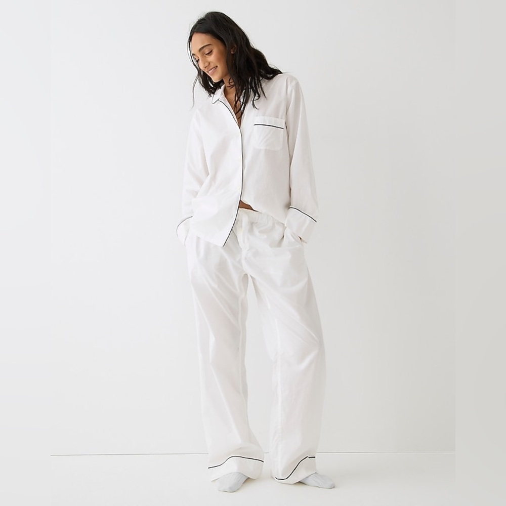 Jcrew women’s end-on-end long sleeve pajamas xl